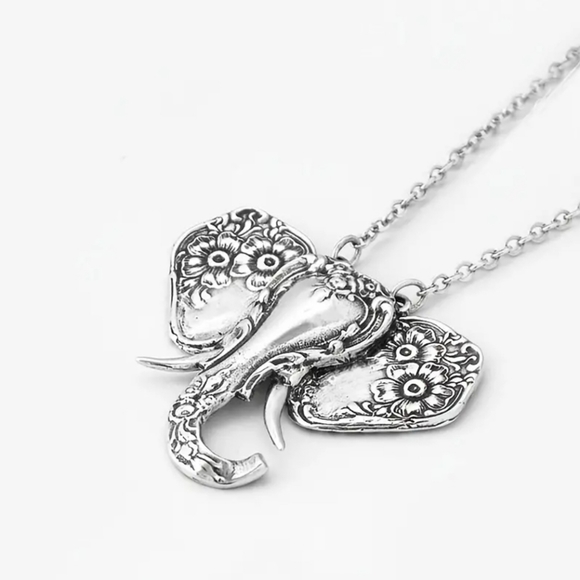 Elegant Elephant Pendant Necklace - Picture 2 of 6